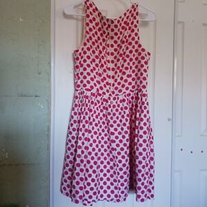 3X$30   Delias Women Dress Pink Polka Dot Zipper Back SZL Great Conditions